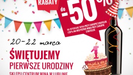 Centrum Wina w Lublinie obchodzi pierwsze urodziny! Styl życia, LIFESTYLE - Prezenty w postaci 50% rabatów na wybrane i 25% na wszystkie wina przy zakupie dwóch butelek, profesjonalni doradcy i znawcy wina oraz bogaty asortyment win z całego świata.